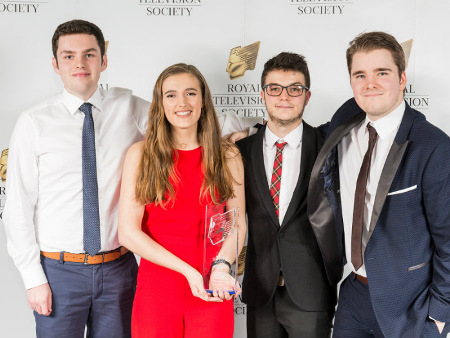 Students at film awards