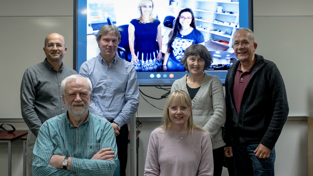 The project team, led by Professor Andrew Watterson (front left) met at Stirling to discuss the study
