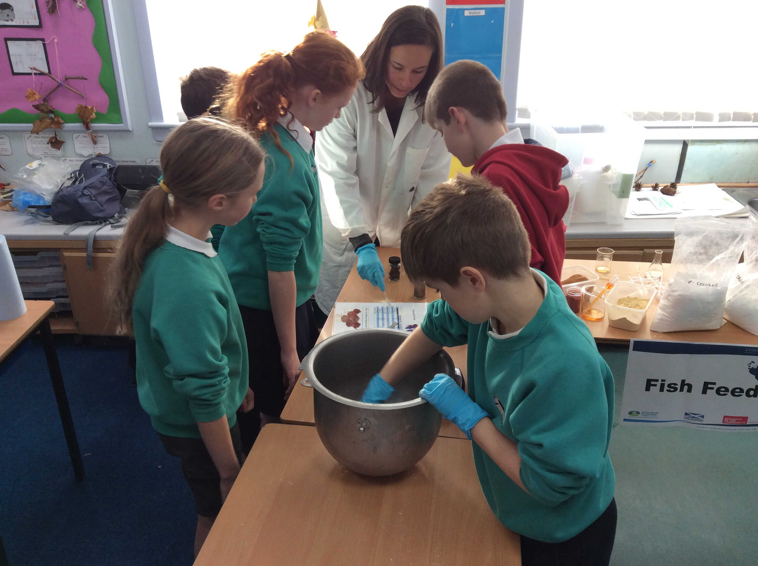The hands-on lessons taught primary school pupils about the health benefits of eating fish