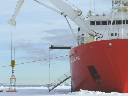 An image of an Arctic Ice breaker