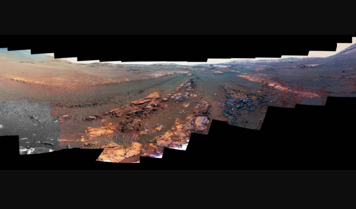 Panoramic shot from NASA's Opportunity rover
