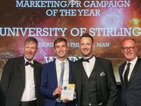 James Berry and Greg Christison are presented with the Marketing / PR Campaign of the Year at the Herald Awards.
