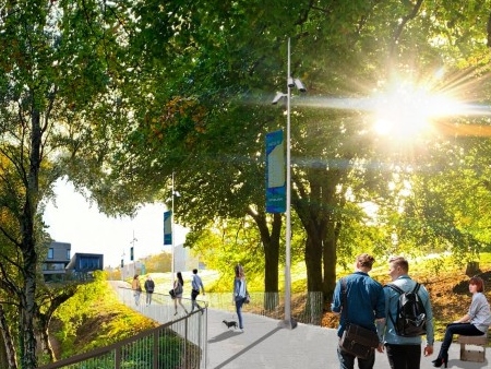 New tree-lined boulevard will link Campus Central with Sports Centre