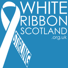 White Ribbon Scotland Stirling logo
