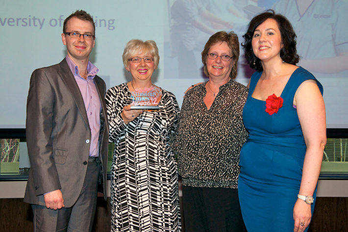 Adam Roxby, Julia Scott, Dr Janet Holt and Jenni Middleton