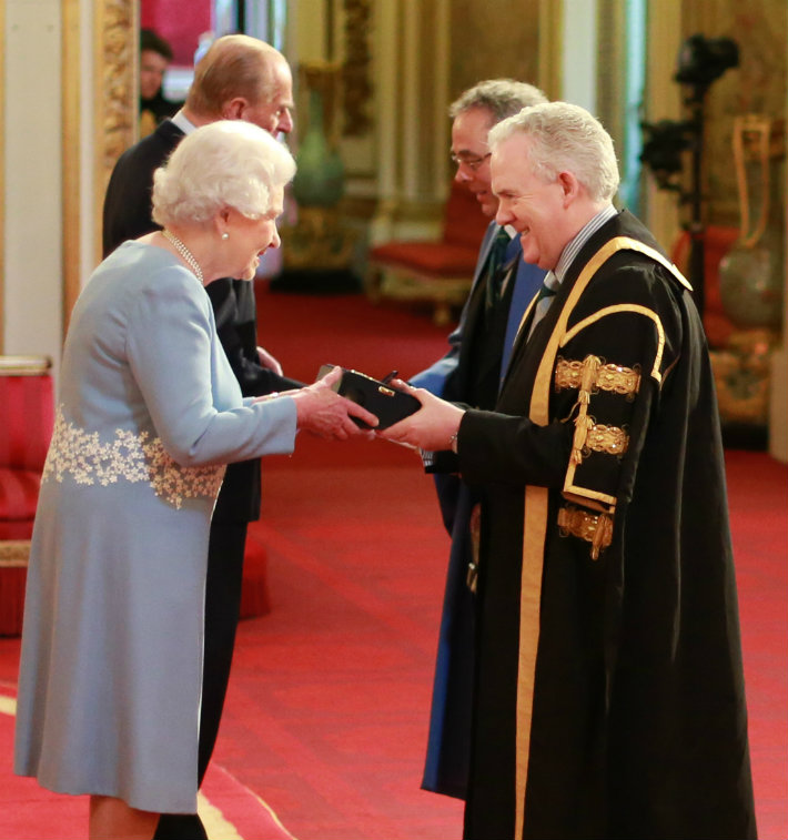 Principal with HM The Queen