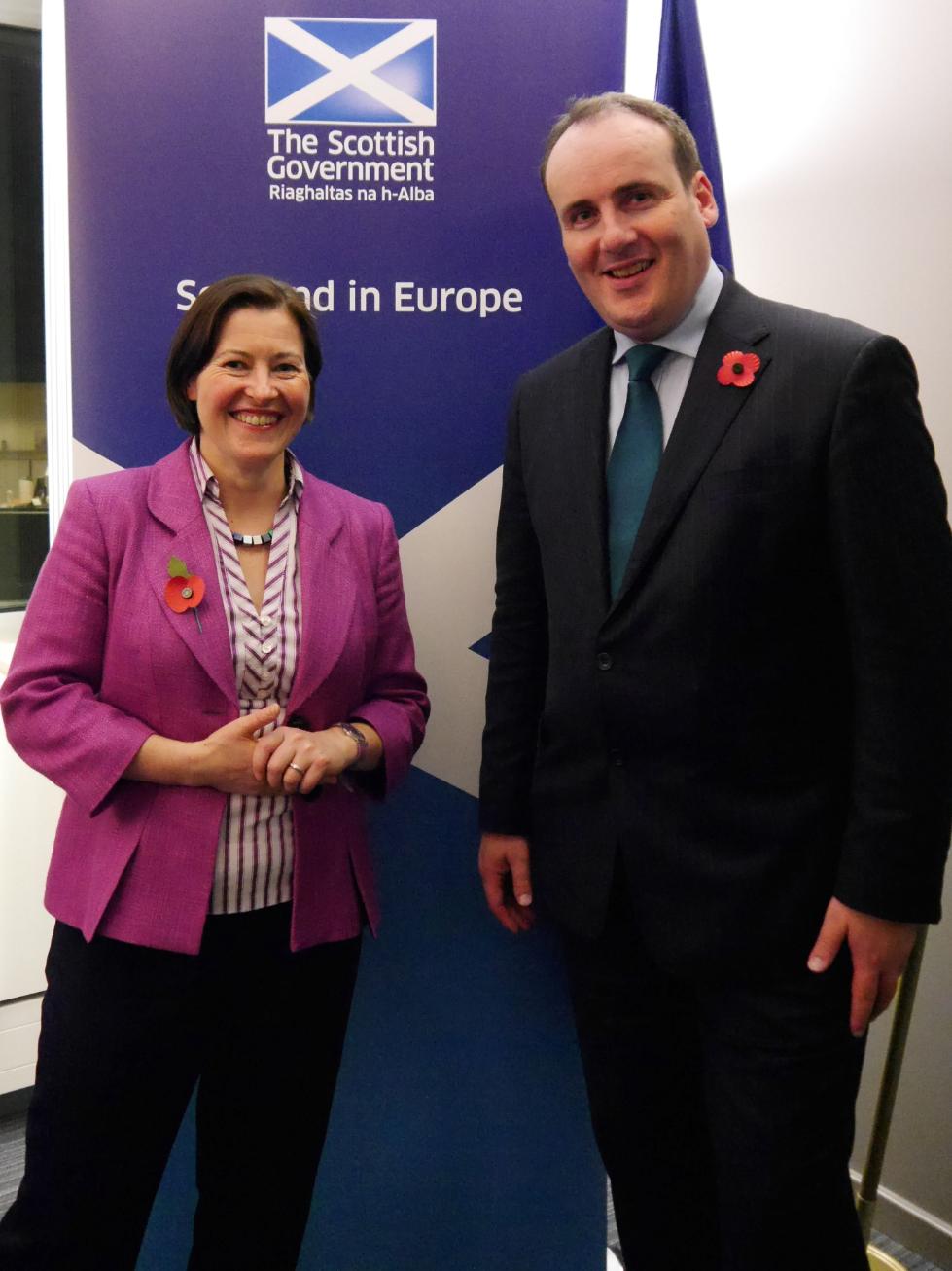 Heather Jones and Paul Wheelhouse MSP