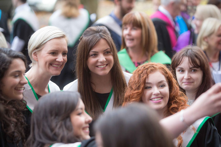 Graduates outside Inverness Cathedral