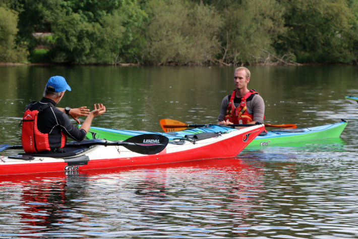 Canoe coaching at Stirling