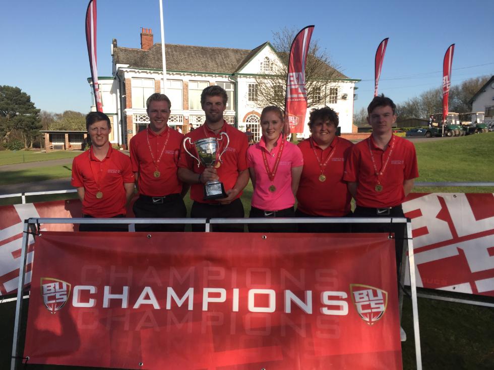 Winning BUCS golf team