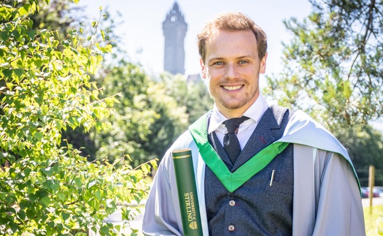 Sam Heughan, Honorary Graduate at the University of Stirling