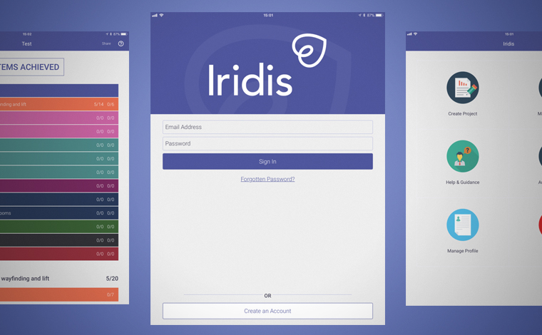 Iridis app screenshots