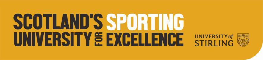 Scotland's Sporting University Excellence horizontal