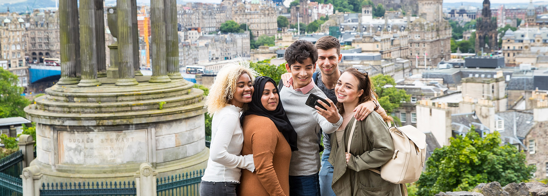 International Summer School students taking a selfie