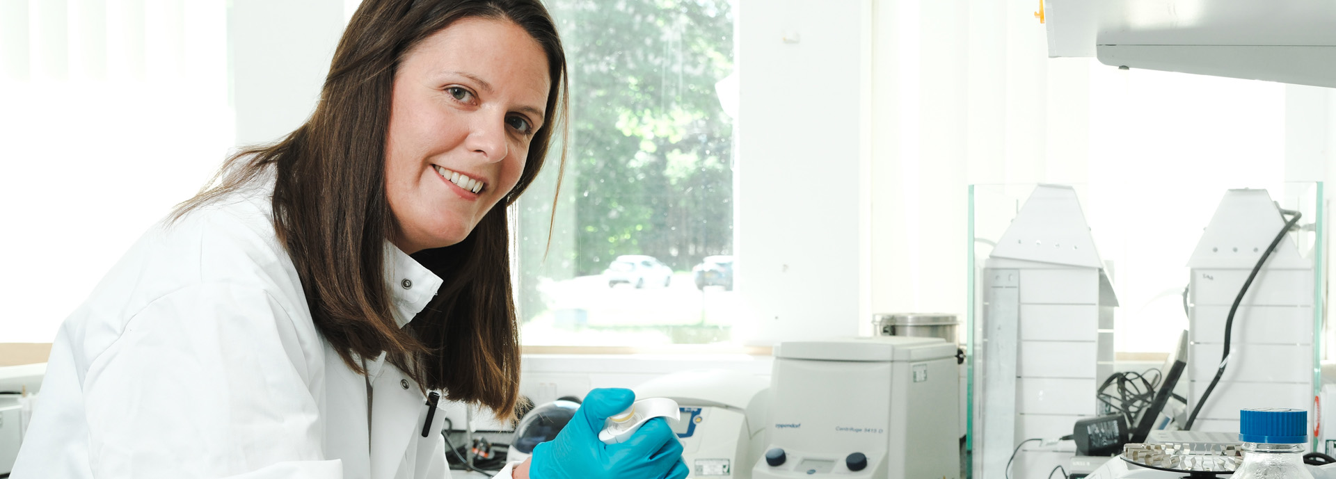 photograph of a scientist in a laboratory