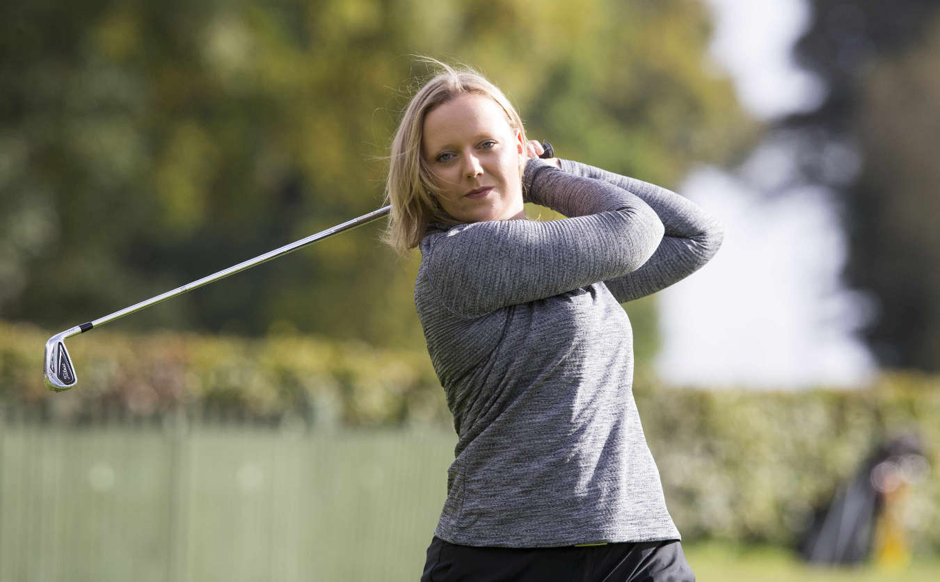 Chloe Goadby playing golf