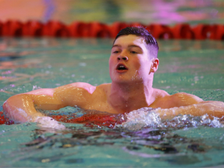 Scott McLay in pool at Scottish Swimming Champs