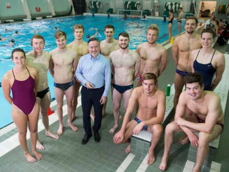 MEP joins Stirling swimmers to celebrate sporting accolade