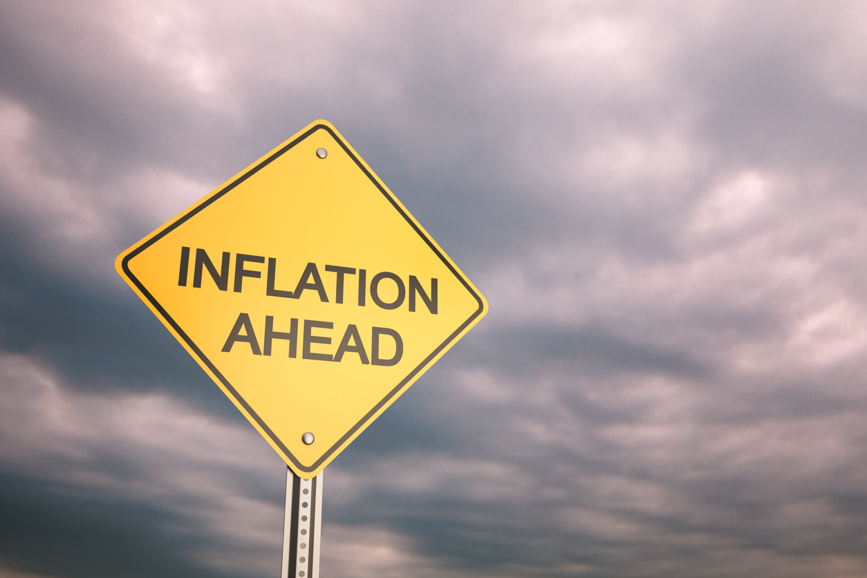 Sign reading inflation ahead