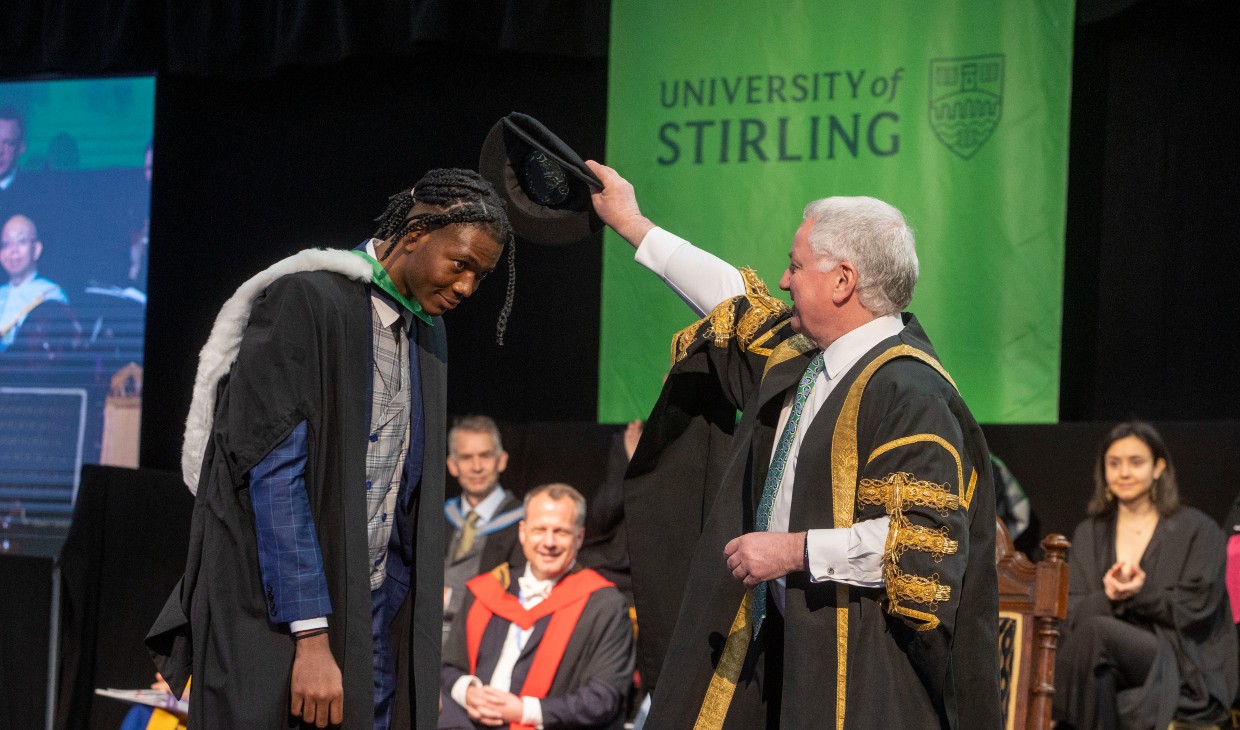 Chancellor congratulates student
