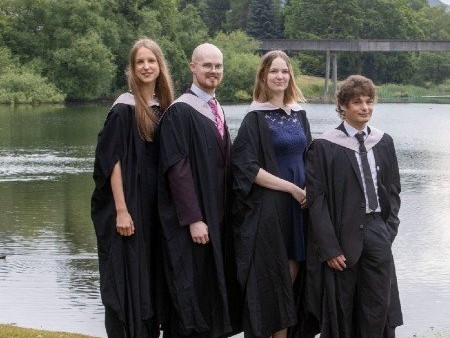 Graduation day at the University of Stirling.