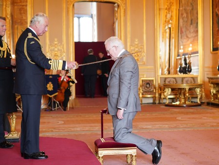 Principal recognised with a knighthood at Windsor Castle 