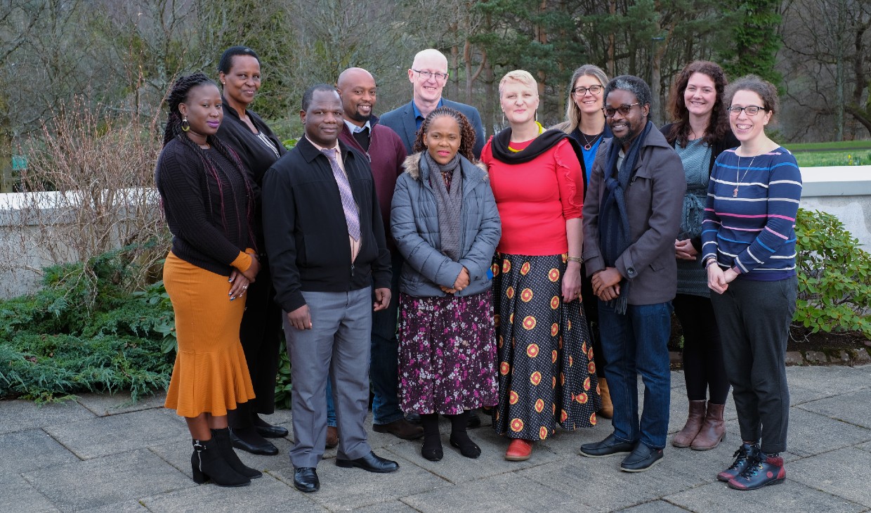 Dr Isabelle Uny with members of her research team photographed outside on the University campus