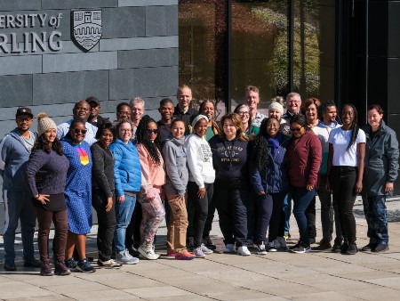Group photo of the PhD candidates and staff from the partner universities
