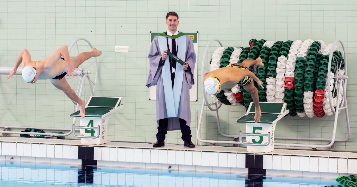 Steven Tigg at University of Stirling Graduation.