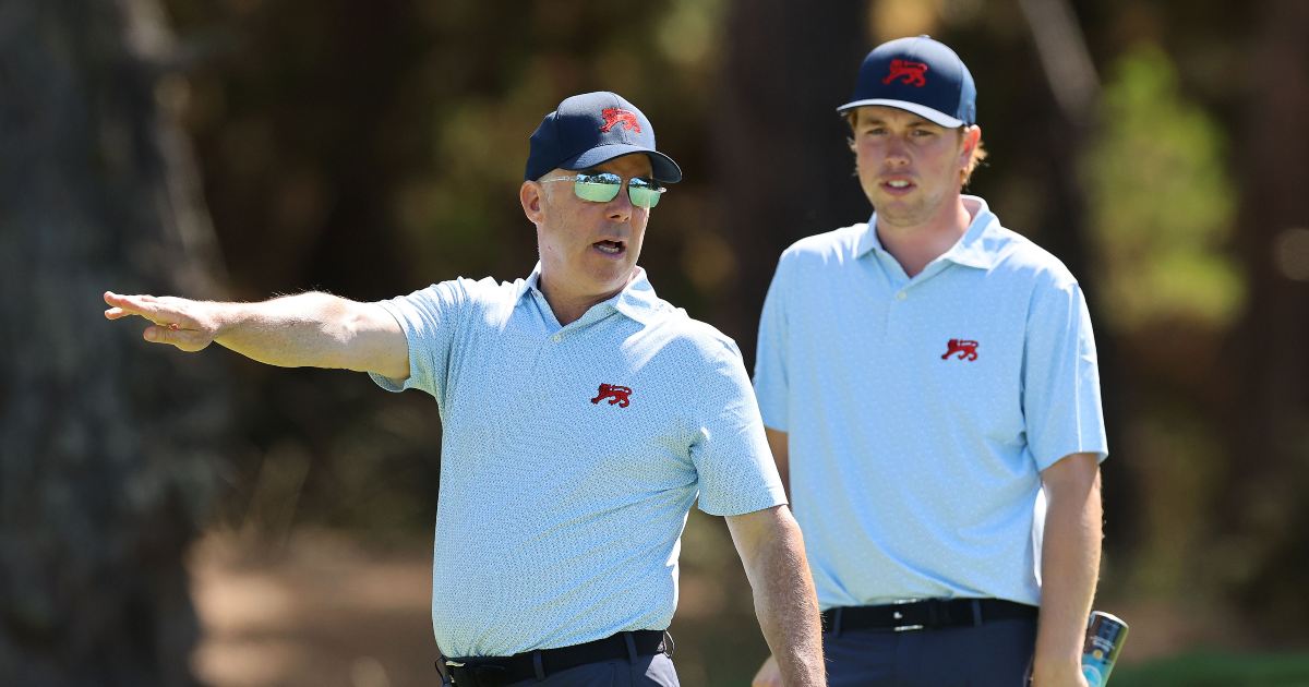 Dean Robertson at the 2025 Walker Cup.