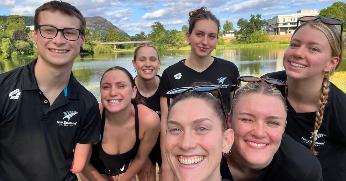 New Zealand team on the University of Stirling campus.