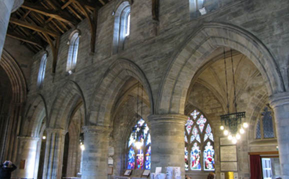 Inside of medieval church