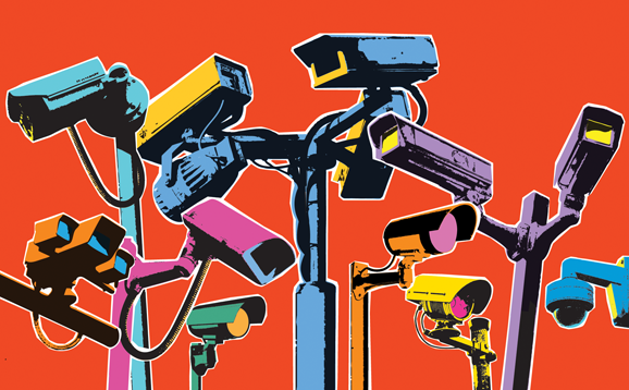 Illustration of CCTV cameras
