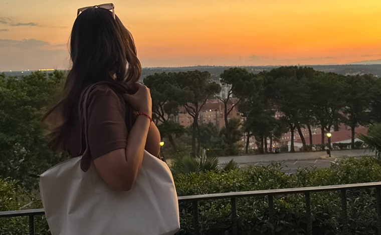 View of Madrid in Spain