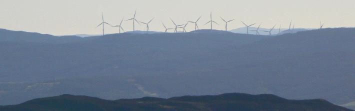 Under discussion: windfarms.
