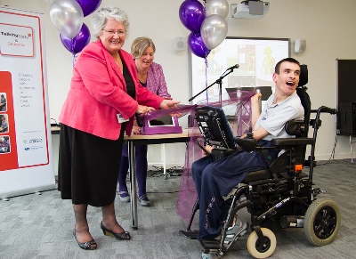 Anne McGuire MP, co-chair of the All-Party Parliamentary Disability Group and Greg McMurchie at the digital launch