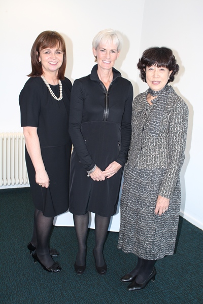 Honorary graduates Dame Elish Angiolini, Judy Murray and Dr Taeko Seki.