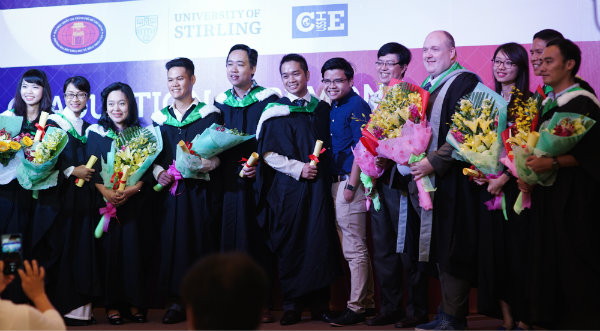 Media graduates at Ho Chi Minh ceremony