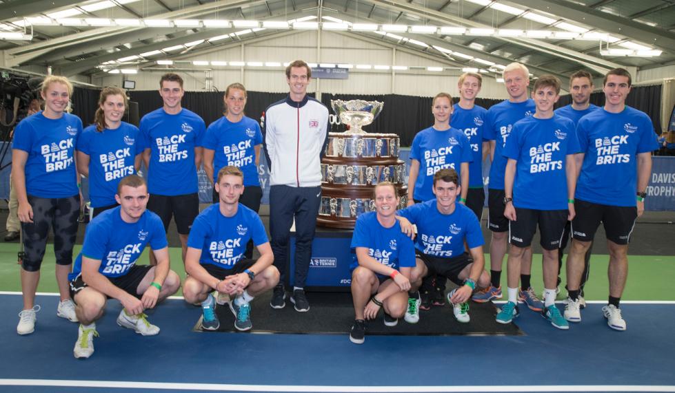 High performance tennis players with Andy Murray